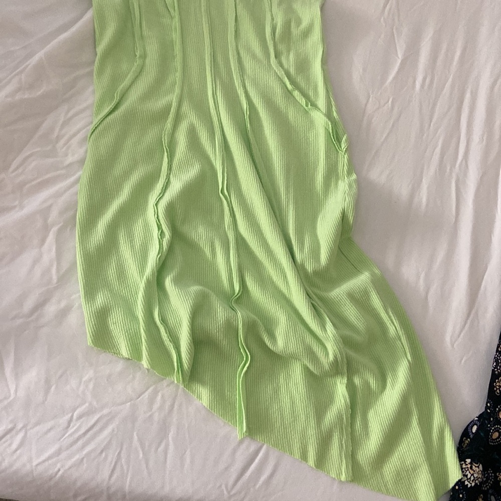 Light Green Mini Dress - Picture 3 of 4